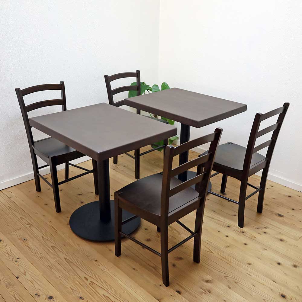 4人掛け木製テーブルセット