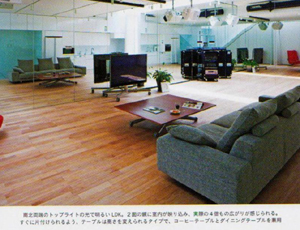 雑誌に掲載されたリフティングテーブルESPRIT